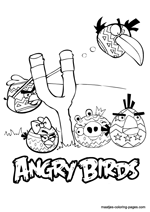 Angry Birds Easter coloring pages