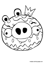 Angry Birds Easter coloring pages