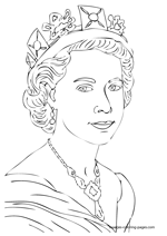 British Royal Family coloring pages