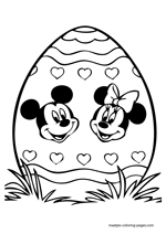 Mickey and Minnie Mouse easter egg