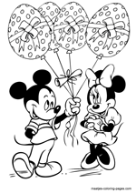 Minnie and Mickey Mouse easter eggs balloons
