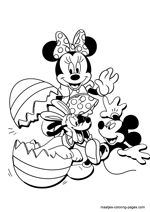 Mickey, Minnie en Pluto Disney eater eggs