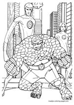 Fantastic Four coloring pages