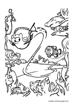 gurgle finding nemo coloring sheet