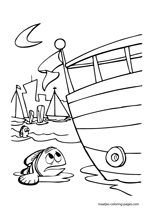 gurgle finding nemo coloring sheet