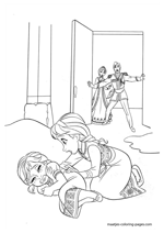 frozen coloring sheets hans