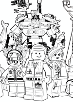 the lego movie bad cop coloring pages