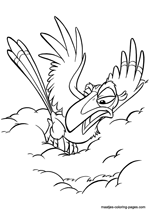 zazu lion king coloring pages