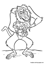 zazu lion king coloring pages