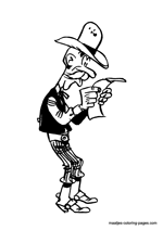 Lucky Luke coloring pages