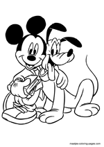 Mickey Mouse and Pluto