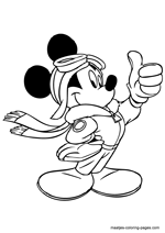 Mickey Mouse airplane pilot