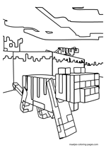 Minecraft Ocelot coloring page