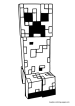 Minecraft Creeper coloring page