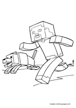 Minecraft coloring page