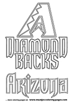 Arizona Diamondbacks MLB Coloring Pages
