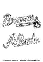 Atlanta Braves MLB Coloring Pages