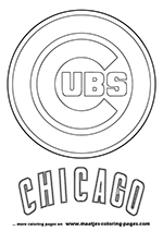 Chicago Cubs Logo MLB Coloring Pages