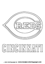 Cincinnati Reds MLB Coloring Pages
