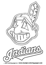 Cleveland Indians MLB Coloring Pages