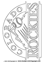 Colorado Rockies MLB Coloring Pages