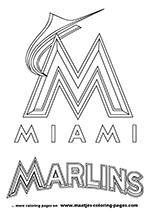 Miami Marlins MLB Coloring Pages