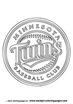 Minnesota Twins MLB Coloring Pages