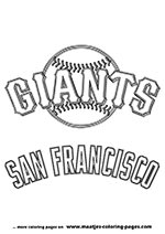 San Francisco Giants MLB Coloring Pages