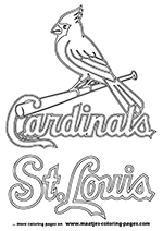 St. Louis Cardinals MLB Coloring Pages