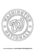 Washington Nationals MLB Coloring Pages