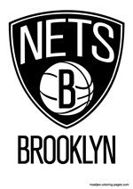 Brooklyn Nets logo coloring pages