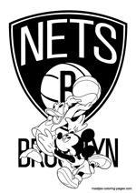 Brooklyn Nets Disney coloring pages