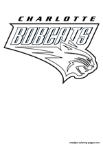Charlotte Bobcats logo coloring pages