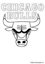 Chicago Bulls logo coloring pages