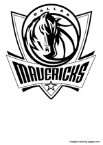 Dallas Mavericks logo coloring pages