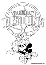 Detroit Pistons Disney coloring pages