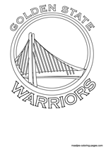 Golden State Warriors logo coloring pages