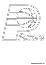 Indiana Pacers logo coloring pages