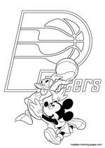 Indiana Pacers Disney coloring pages