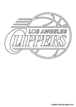 Los Angeles Clippers logo coloring pages