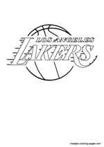 Los Angeles Lakers logo coloring pages