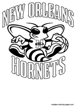 New Orleans Hornets logo coloring pages