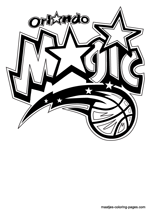 Orlando Magic logo coloring pages