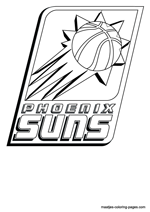 Phoenix Suns logo coloring pages