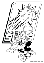 Phoenix Suns Disney coloring pages