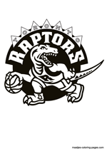 Toronto Raptors logo coloring pages