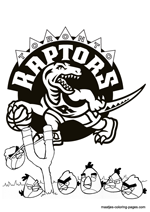 Toronto Raptors Nba Coloring Pages