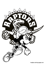 Toronto Raptors Mickey Mouse coloring pages