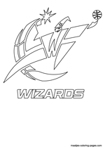 Washington Wizards logo coloring pages