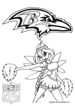 Baltimore Ravens NFL Coloring Pages